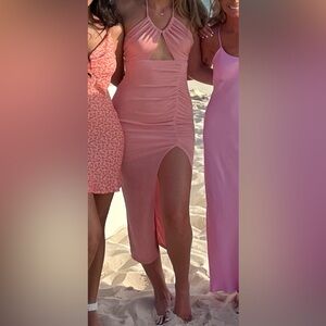 Light Pink Hello Molly Midi Dress